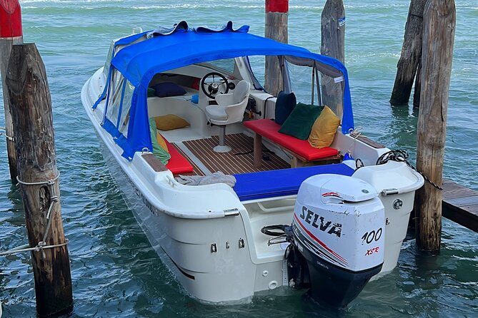 4 hours Private Boat Tour to Murano, Burano with local real guide - San Francesco del Deserto and Devil’s Bridge Photos From the Water