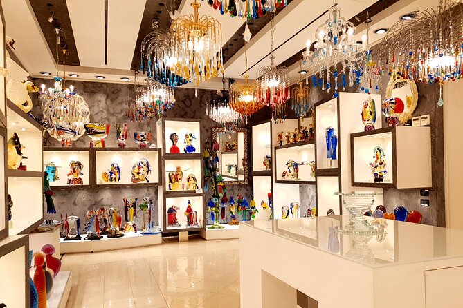 From Venice: Private boat from hotel, Glass blowing demo and Gift - Showroom Browsing and the Best Part of Shopping: You Can Take Your Time