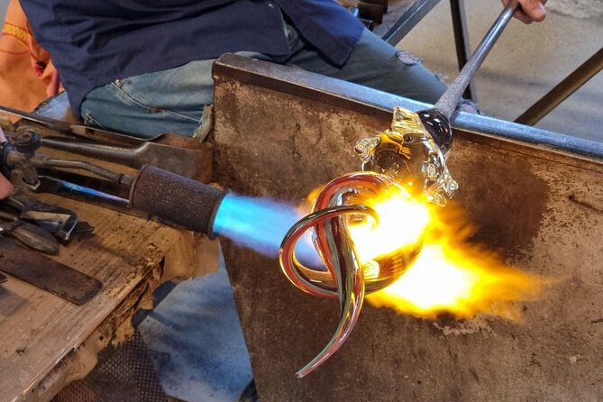 Glass Blowing Show Visit Murano Glass Factory and Showroom OMG - Showroom time: 500 square metres of Murano glass to admire and shop