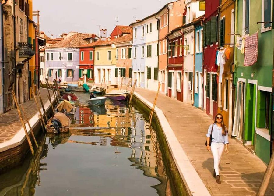 Murano Glass Factory, Burano Lace Shop & Torcello - Burano Lace Shop, Colorful Houses, and a Little Sugar