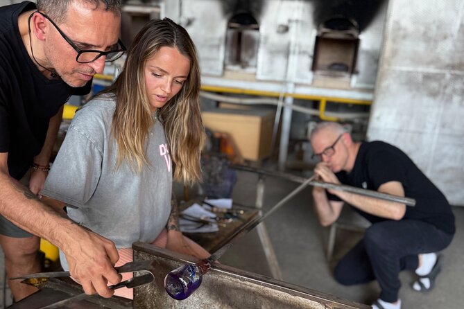 Private and exclusive glass factory workshop in Venice Murano - The Glassmaking Flow: From Incandescent Sand to Cooling in Tempera