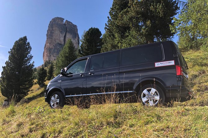 Transfer from Venice Marco Polo airport or Mestre station to Cortina d'Ampezzo - The route view: Prosecco hills, Pieve di Cadore, and major Dolomite names