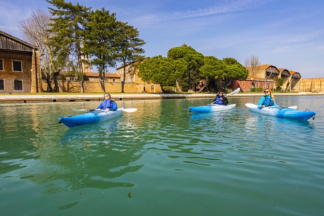Venice Beginner's Kayak Tour: train & visit the Medieval Arsenal - Stop 2 at Arsenale di Venezia: lagoon paddling in Castello