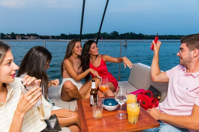 Venice by Night Catamaran Cruise - The 90-minute route: San Marco bay to the Giudecca, then Lido