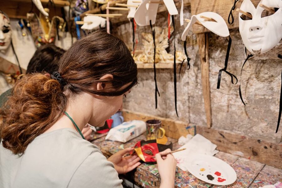 Venice: Carnival Mask Decoration Class at Casanova Prisons - Entering Palazzo delle Prigioni by St Mark’s Square