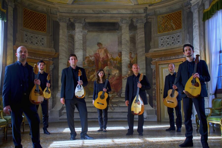 Venice: concert byI MandolinVenice Quartet in St. George's Church. - Where You Start: Finding Church of San Giorgio in Campo San Vio