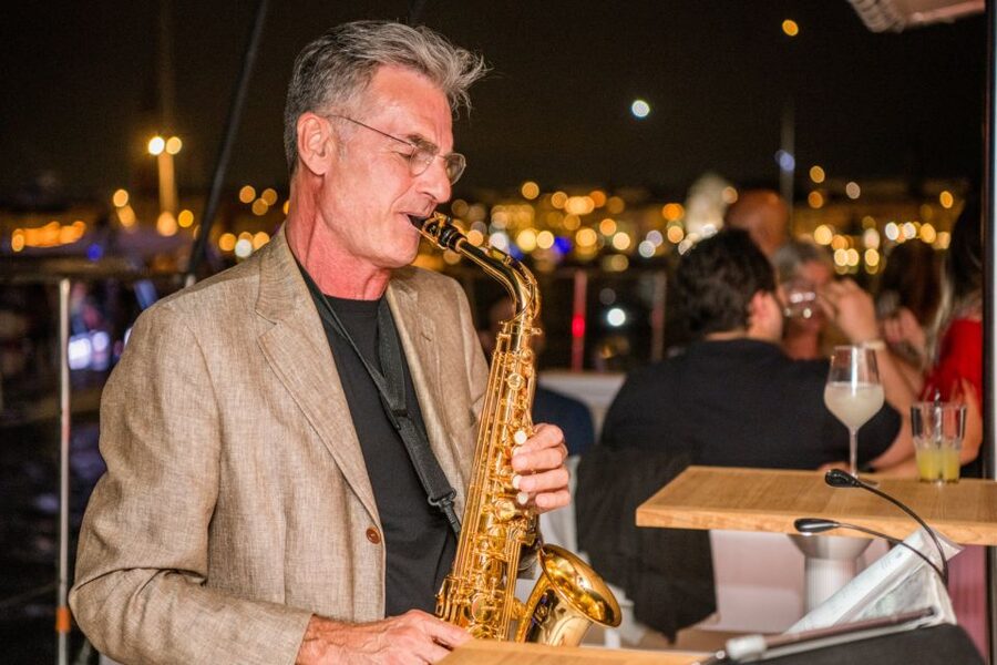 Venice: Night Catamaran Cruise of the Lagoon - Tenor Saxophone and Bar Service: Prosecco, Spritz, and One Free Drink
