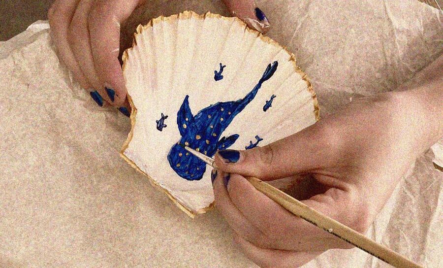 Venice: Paint Your Own Lagoon Seashell - Meeting Tatiana Furlan in a Heart-of-Venice Studio