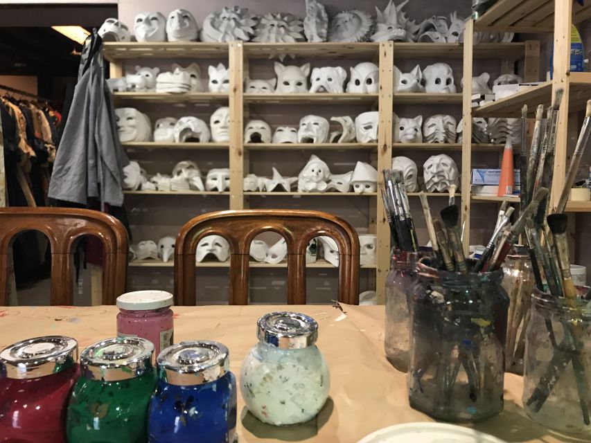 Venice: Paint your own Venetian Mask Workshop - Inside the Studio: Picking Your Mask From 50-plus Paper-Mache Models
