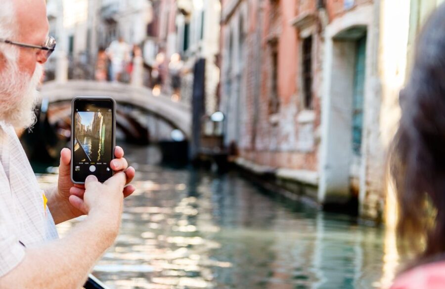 Venice: Traditional Shared Gondola Ride - Bridge of Sighs and Salute Church from the water