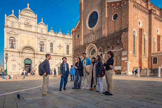 Venice Walking Tour and Gondola Ride - From Bacino Orseolo: the gondola setup behind St Mark’s
